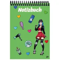 E&Z A 5 Notizblock Manga Enora, grün, kariert