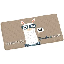 Gedalabels infinite by GEDA LABELS (INFKH) 12015 Lama Spucken beige Brotbrett, Frühstücksbrett, Mehrfarbig