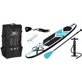 Stand Up Paddle Board Set aufblasbar 305x71x10 bis 100kg SUP-Board Set blau