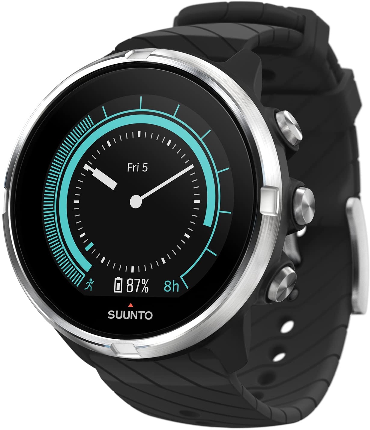 Suunto 9 GPS Sports Watch with Long Battery Life and Wrist-Based Heart Rate,Black
