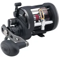 Penn Warfare Level Wind Multirollen, Schwarz/Rot/smoke