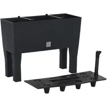 vidaXL Hochbeet 60 x 25 x 46 cm Anthrazit