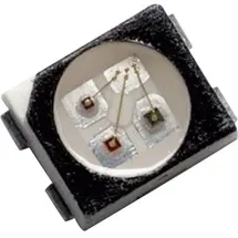 Broadcom SMD-LED mehrfarbig PLCC4 Rot, Grün, Blau 80 mcd, 160 mcd, 40 mcd 120 ° 20
