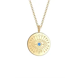 Elli Evil Eye Symbol Kristalle 925 Silber Ketten   Damen 