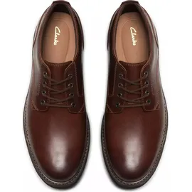 CLARKS Batcombe Tie Schuhe Dark Tan Lea 41 1/2