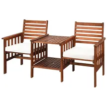 Costway Gartenbank 165 x 65 x 88 cm Braun