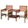 Costway Gartenbank 165 x 65 x 88 cm Braun