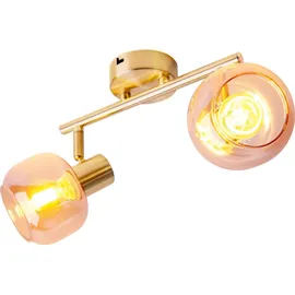 NÄVE Spot-Deckenleuchte Libby 2-flammig Messing