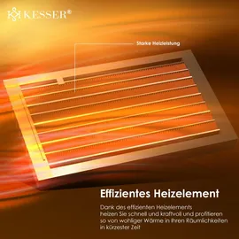 Kesser Heizlüfter 2000 W Schwarz