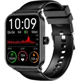Bea-fon Watch 102 BT 44 mm Kunststoffgehäuse Schwarz Sportarmband Schwarz S/M
