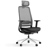 Yaasa Chair Expert Bürostuhl | Netzrücken | 4D-Armlehnen | Kopfstütze | schwarz