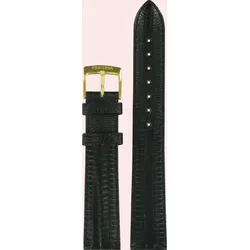 Certina - Priska Lederband Schwarz 18/16mm, Xl C600007039 - eidechsen-prägung,kalb,schwarz