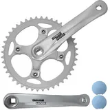 Sturmey-Archer Kurbelsatz FCS720 42 Zähne 170 mm, silber, ohne Kettenschutz