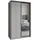 masseno Schwebetürenschrank TAVI 120 x 205 x 60 cm Graphitfarben