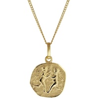 trendor 15022-06 Kinder-Halskette mit Sternzeichen Zwilling 333/8K Gold, 38 cm