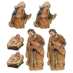 Miniatur-Krippenfiguren "Hlg. Familie", 2er-Set