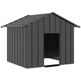 vidaXL Hundehütte Mit Dach 131x101x102 Cm Verzinkter Stahl - Vidaxl