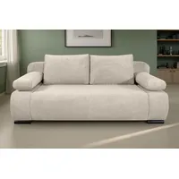 Schlafsofa COLLECTION AB "Moritz", natur, B:200cm H:85cm T:98cm, 100%Polyester, Sofas, Schlafsofa, mit Bettfunktion und Bettkasten, komfortabler Federkern