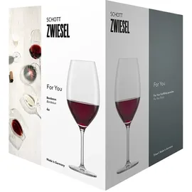 Schott Zwiesel For You Bordeaux Rotweinglas 0,6 l 4er Set