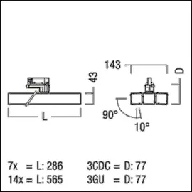 zumtobel Group LED-Strahler SCENO 1X14 #42188499