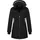 Arctic Seven Damen, Softshelljacke (XS-5XL) mit Kapuze abnehmbar - Wasserabweisend, Atmungsaktiv, Fleece innen, Warme Jacke Frauen - AS-305 XL, schwarz, - XL