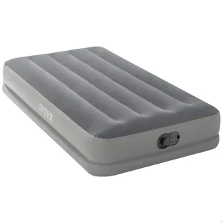 Intex 64112 TWIN DURA-BEAM PRESTIGE AIRBED W/FASTFILL USB PUMP Luftbett (L x B x H) 1910 x 990 x 300 mm Grau