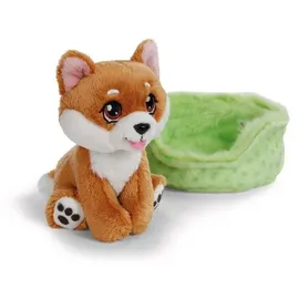 NICI Kuscheltier Hund Shiba Inu 12 cm Braun
