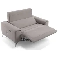 Sofanella 2-Sitzer Stoff BELLA, Relaxsofa, Designsofa, Designer Couch, Italienisches Sofa, 2er Sofa grau