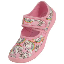 Beck Mädchen Rainbow Niedrige Hausschuhe, Pink, 33 EU