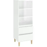 vidaXL Highboard Hochglanz-Weiß 40x36x110 cm Holzwerkstoff