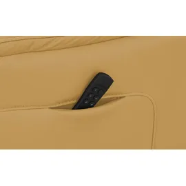 Hukla Relaxsessel Pascal Leder 83 x 105 x 90 cm Gelb drehbar