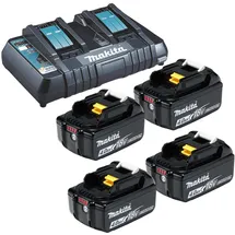 Makita Power Source Kit 18 V Li-Ion 4 x 4,0 Ah + DC18RD Doppel Schnellladegerät