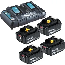 Makita Power Source Kit 18 V Li-Ion 4 x 4,0 Ah + DC18RD Doppel Schnellladegerät