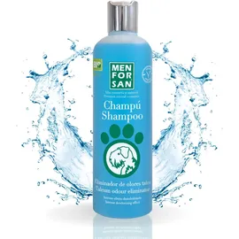 MenForSan Shampoing pour animaux de compagnie Menforsan Chien Eliminateur d'odeurs (300 ml)