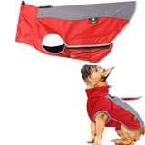 Regenmantel Für Hunde Wasserdicht Hunderegenmantel Grosse Hunde Regenmantel für Hunde Haustier Regenmantel Hund Regenmäntel wasserdicht mit Kapuze red,XXL