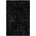 Hochflor-Teppich - schwarz - 160x230 cm