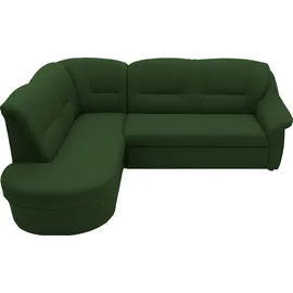 DOMO collection Eckcouch Polyester L-Form 2-Sitzer Grün