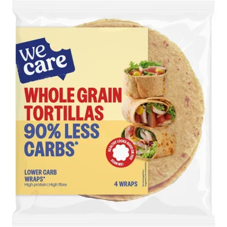 WeCare Tortillas Mit Vollkorn-Weizenmehl 4x40g