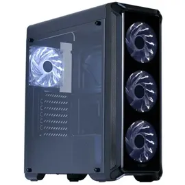 Zalman i3 Edge Midi-Tower PC Gehäuse ATX Gaming Tower, Computergehäuse, ATX Case, PC Case Black, PC-Gehäuse ATX, Computer Gehäuse Gaming, Schwarz