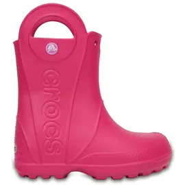 Crocs Handle It Rain Boot K, Unisex-Kinder Gummistiefel, Pink 23/24 - Rosa