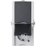 Kopp Schuko-Steckdose 2-fach Grau 1 St.
