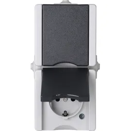 Kopp Schuko-Steckdose 2-fach Grau 1 St.