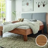 Hasena Oak-Line Wild Massivholzbett Ivio/Almeno 160x200 cm / Wildeiche natur, gebürstet, geölt