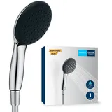 Grohe Vitalio Start 110, (Handbrause mit Schlauch, wassersparend, 8l pro Min 1 Strahlart, 26720001