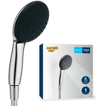 Grohe Vitalio Start 110, (Handbrause mit Schlauch, wassersparend, 8l pro Min 1 Strahlart, 26720001