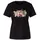 Marc Cain T-Shirt mit Leo-Print und floralen Details in Schwarz | Gr.: 36