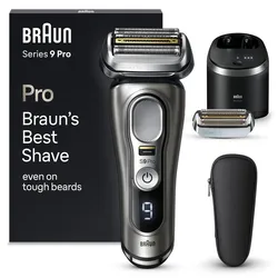 Elektrorasierer BRAUN "Series 9 Pro 9465cc", grau, Elektrorasierer, Wet&Dry, ProLift Trimmer