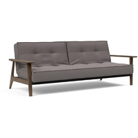 INNOVATION LIVING Schlafsofa Splitback Frej Raucheiche Stoff Grau Grey