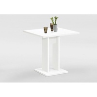 Tisch Esszimmertisch Küchentisch Beistelltisch ca. 70 x 70 cm BANDOL Weiß FMD