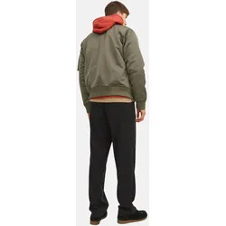 Jack & Jones Jacke OCEAN Bomberjacke mit Reißverschluss, Taschen und kontrastfarbenem Innenfutter